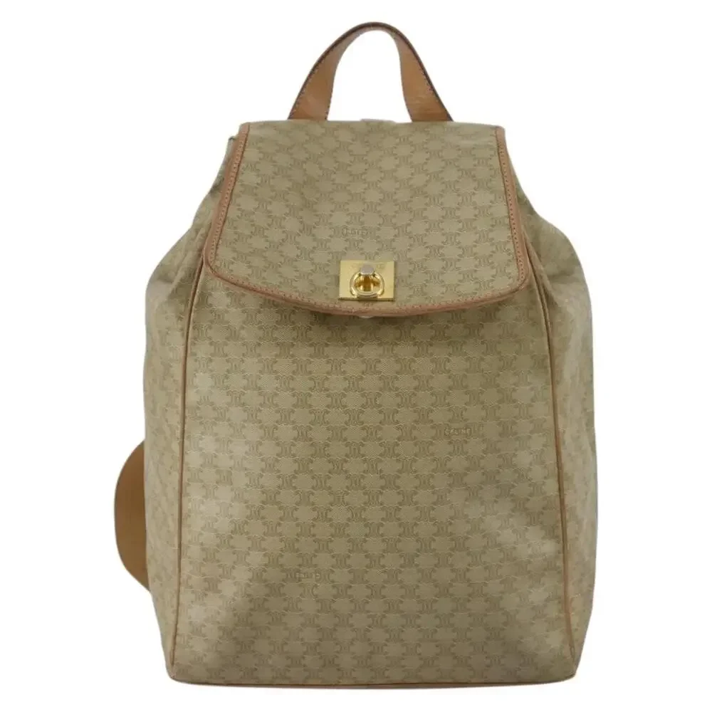 Celine Macadam Backpack Beige